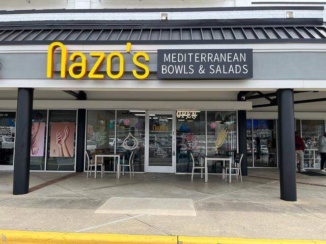 Nazo’s Mediterranean Bowls & Salads is at 8318 Pineville-Matthews Rd. #710.