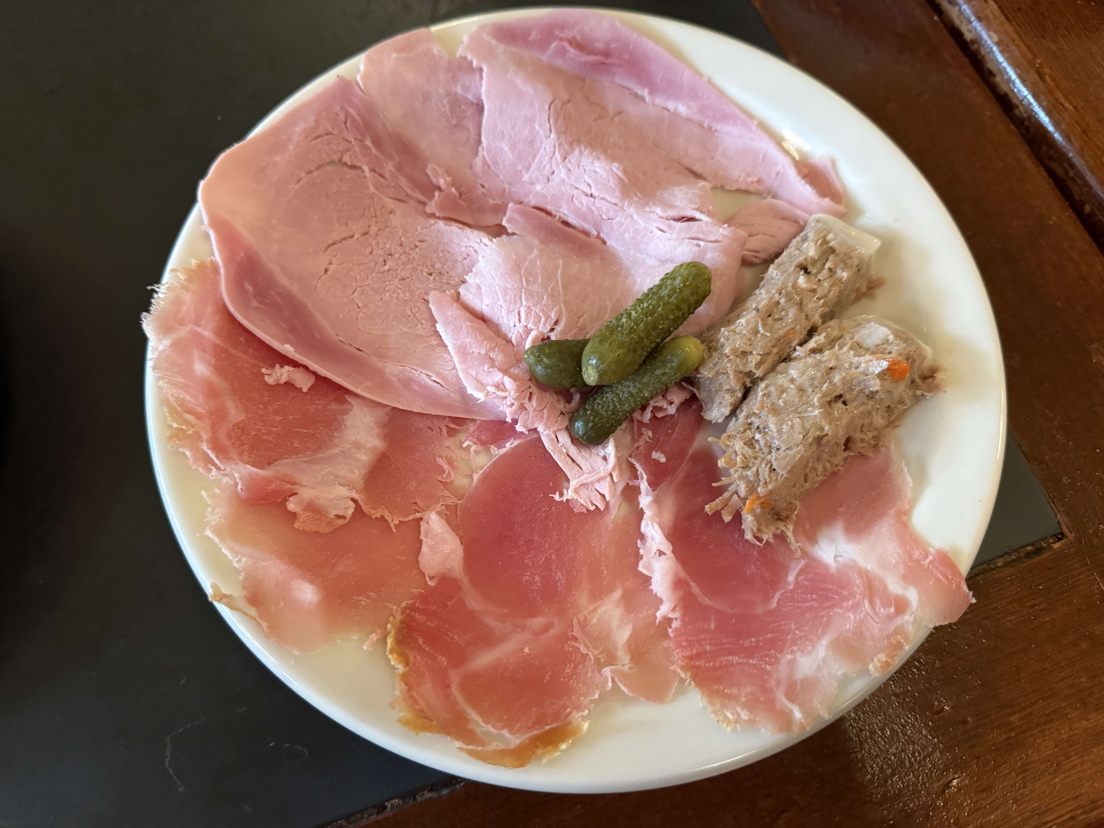 plate of charcuterie