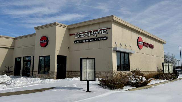Sesame Mediterranean Kitchen’s owner Youssef Youssef closed his NewMarket Square restaurant after Christmas. But he’ll reopen it next month at 1906 N. Rock Road in Derby.