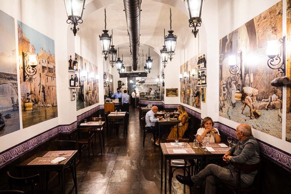 Interior at Nonna Betta in Rome