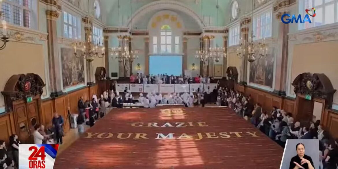 Italian chefs set Guinness World Record for longest tiramisu