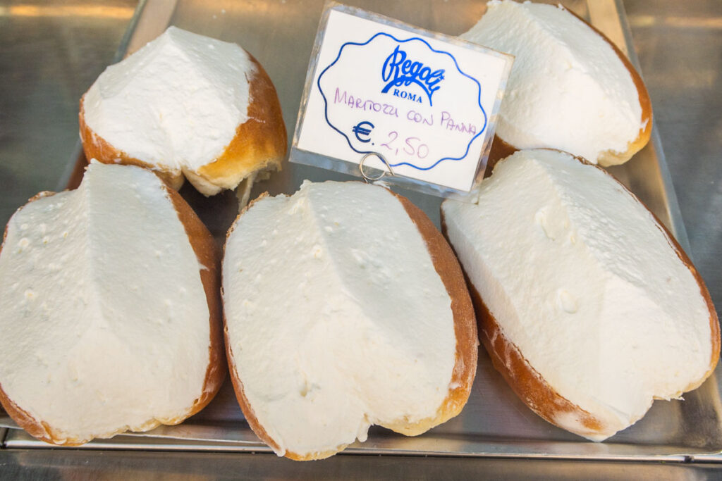 Maritozzo at Regoli in Rome