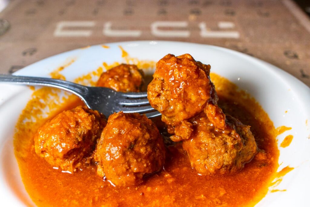 Meatballs at Nonna Betta in Rome