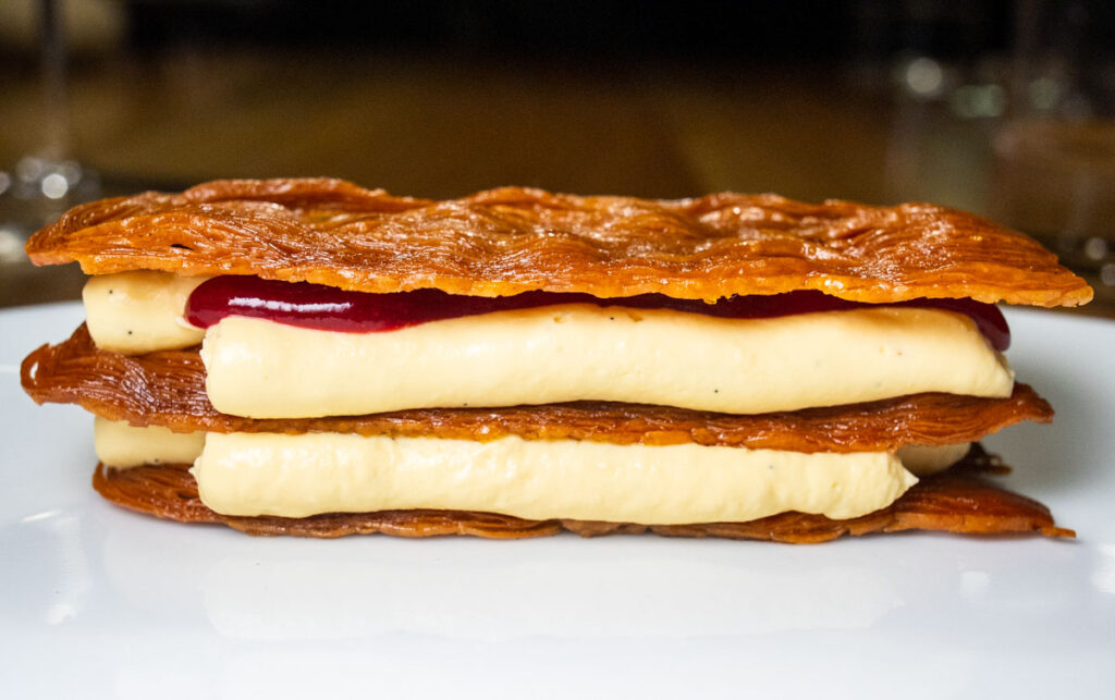 Millefoglie at Zia Restaurant in Rome