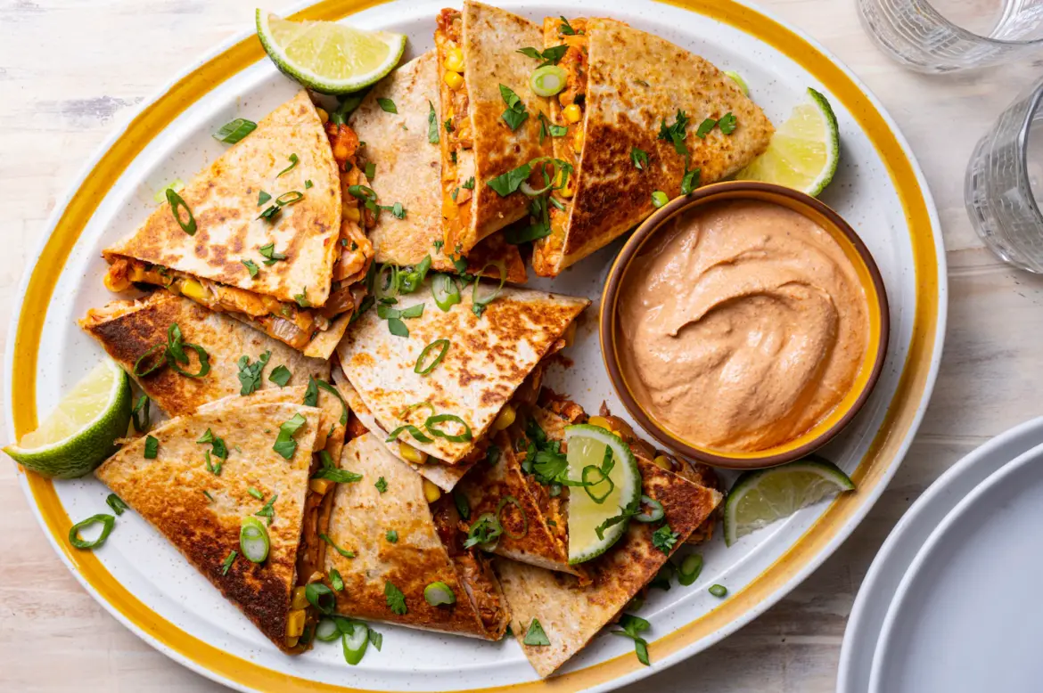 These salmon and kimchi quesadillas can get you out of a cooking rut