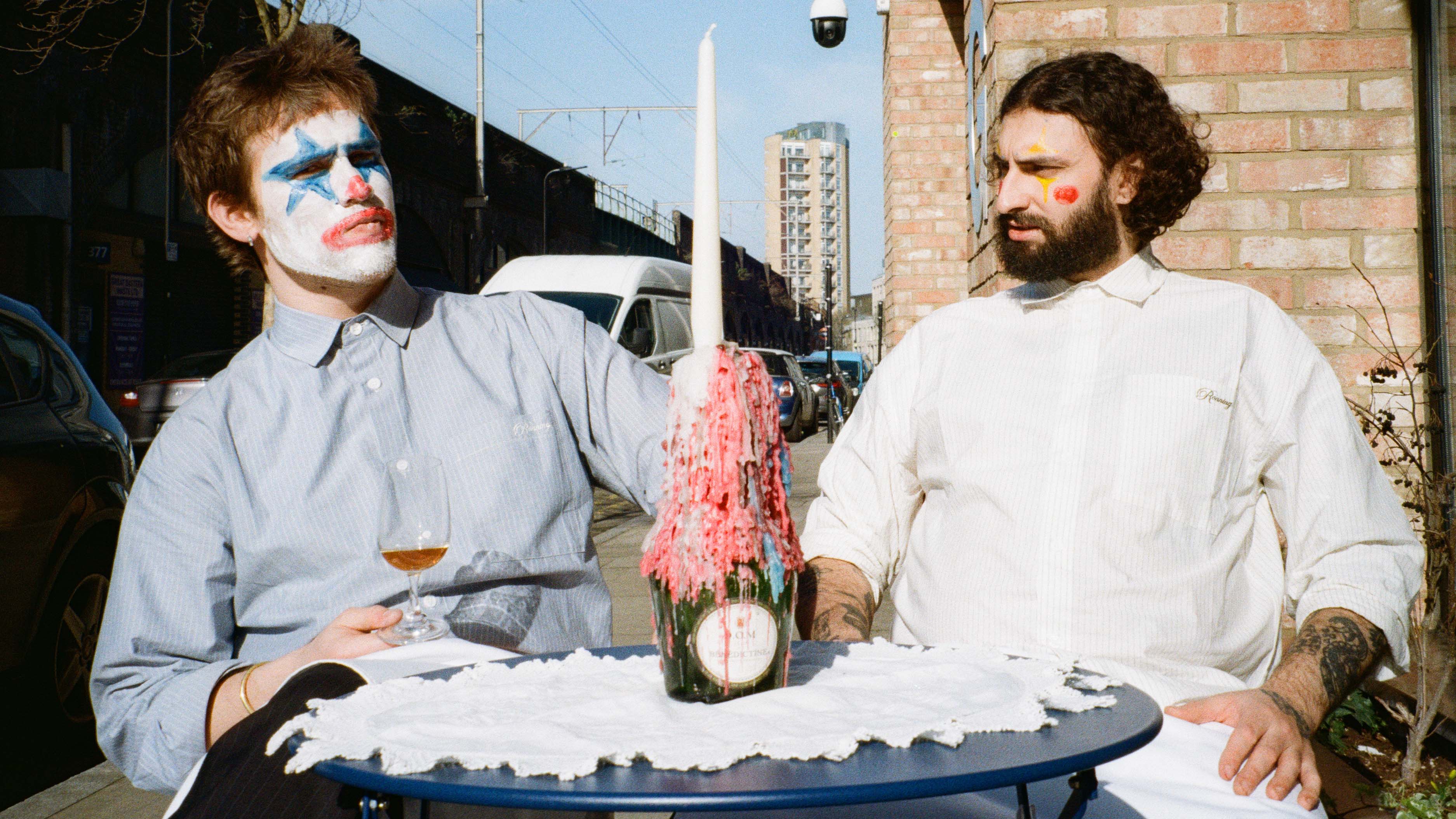 Clowning around: Mike Bagnall and Dylan Walters