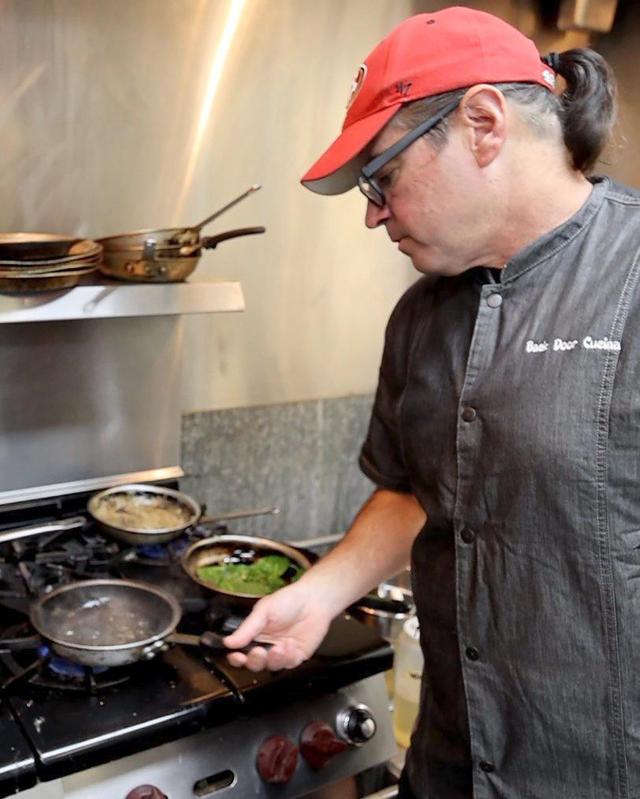 Executive chef John McDevitt at Paso Backdoor Cucina, a ghost kitchen serving carry out, delivery and catering only. Italian cuisine and fish all with made from scratch ingredients, as seen here on Feb. 2, 2024.