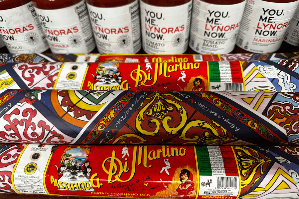 Pasta and Sauce at Mazzaro's Italian Market in St. Pete