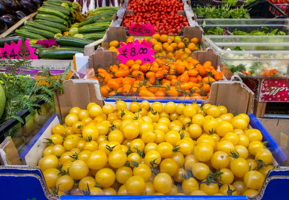 Produce at Mercato di Testaccio in Rome