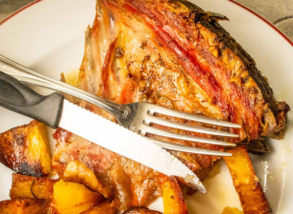 Roast Lamb at Felice in Rome