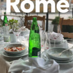 Pinterest image: photo of a Rome restaurant with caption reading "The Best Restaurants in Rome"
