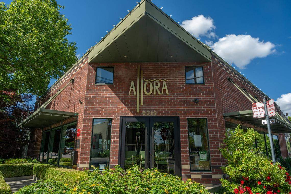 An exterior view of Allora restaurant in East Sacramento.