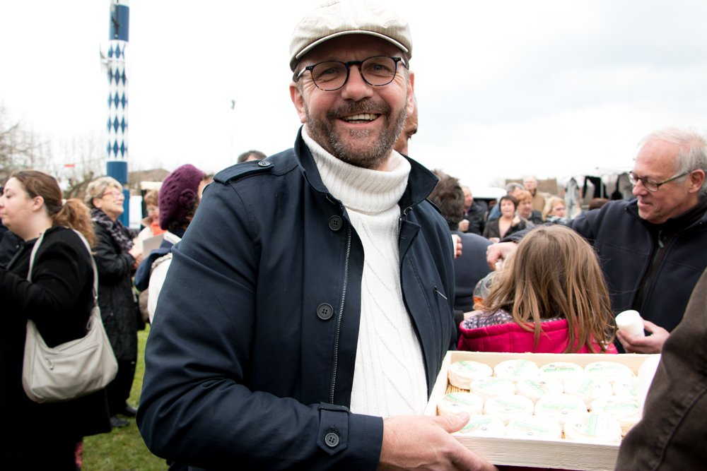 Michel Thevenot at the Saint-Marcellin Cheese Festival in France
