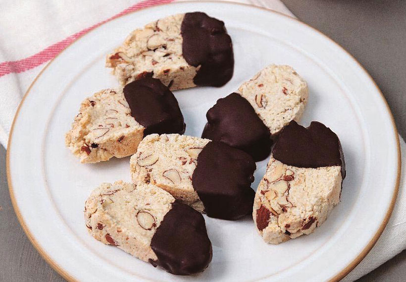 Vegan Salted Almond Biscotti