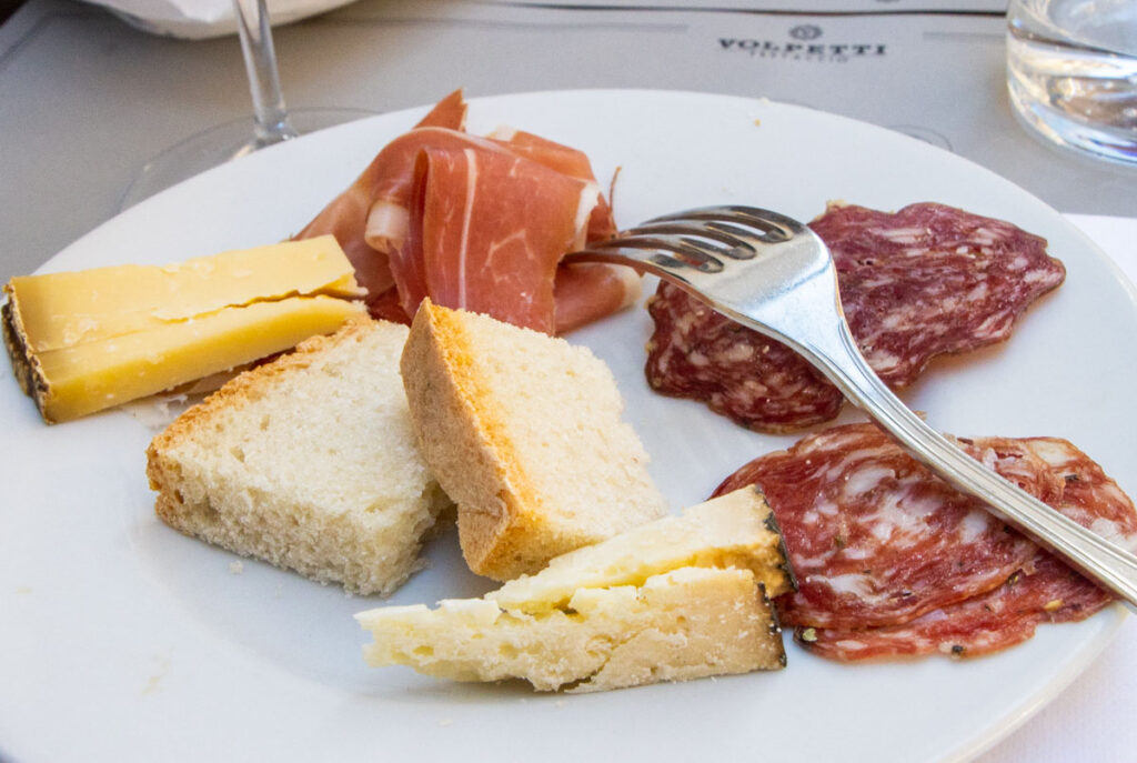 Salumi Plate at Taverna Volpetti in Rome