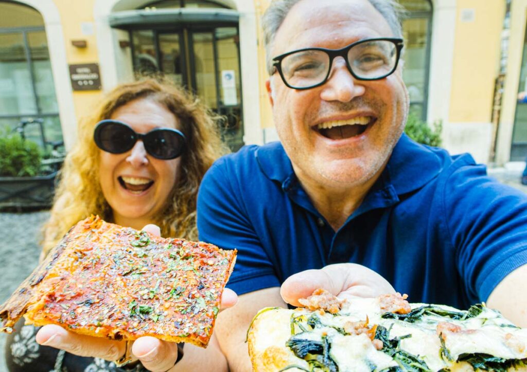 Selfie at Antico Forno Roscioli in Rome