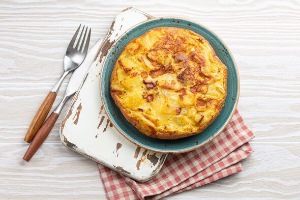Spanish tortilla omelette with potatoes
