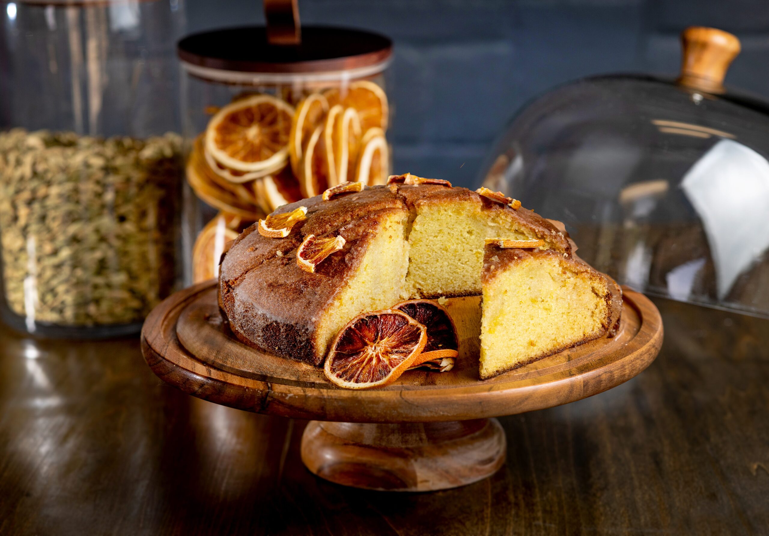 Olive Oil Citrus Cardamon Gateau from the lunch-only menu at Mazza Levantine Kitchen Thursday, March 26, 2026 in northeast Petaluma. (John Burgess / The Press Democrat)