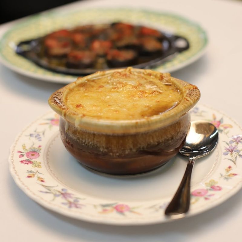 This California spot is known for its incredible French onion soup 2 The Famous French Onion Soup