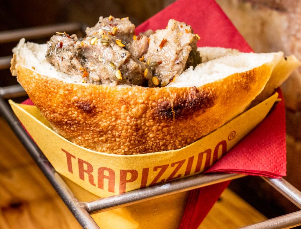 Trapizzino at Trapizzino in Testaccio Rome