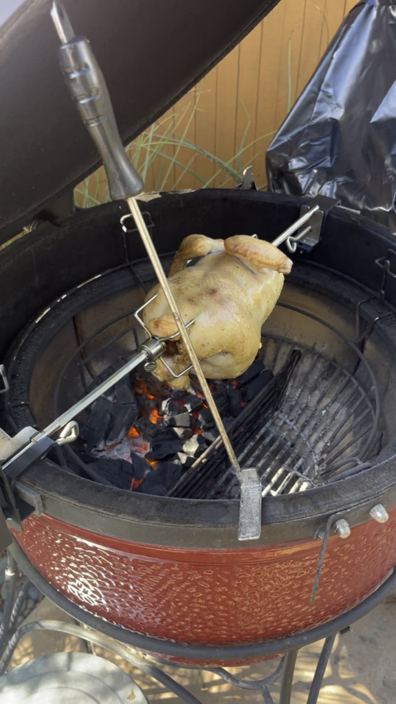 Skyflame Rotisserie on my Big Joe - On sale at Amazon for $75 USD