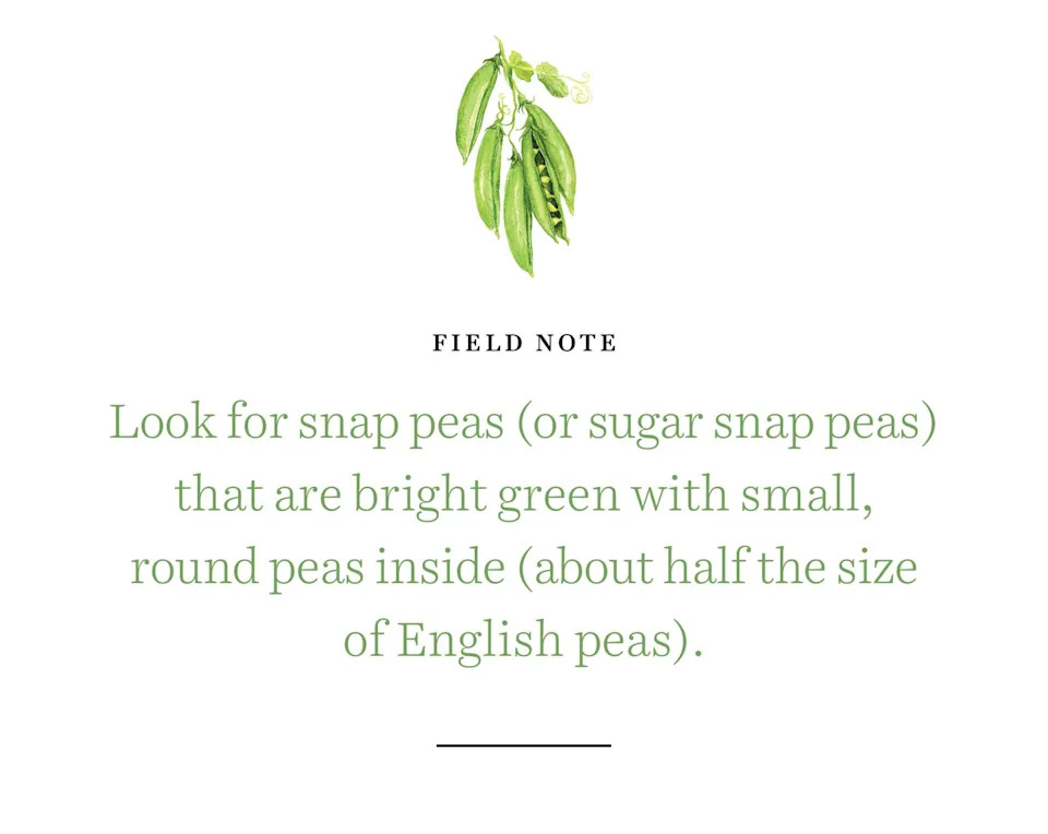 snap peas field note
