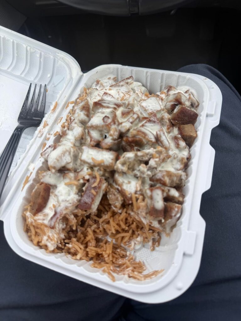 calories in lamb over rice