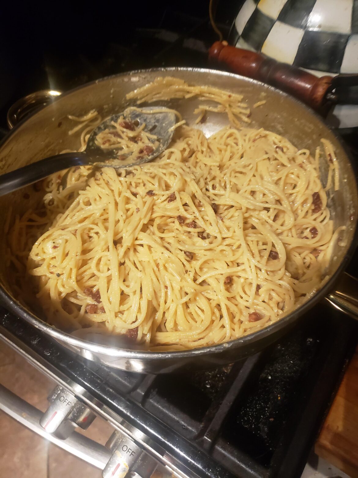 First time making carbonara