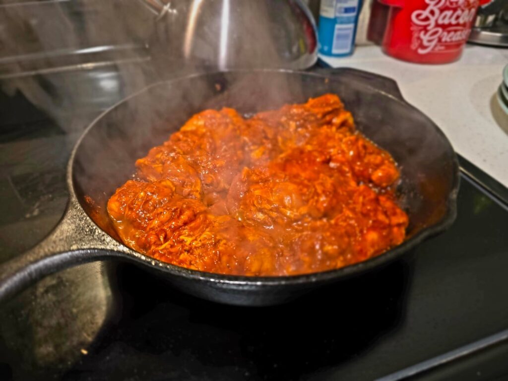 Home made chicken with a fresh salsa Verde