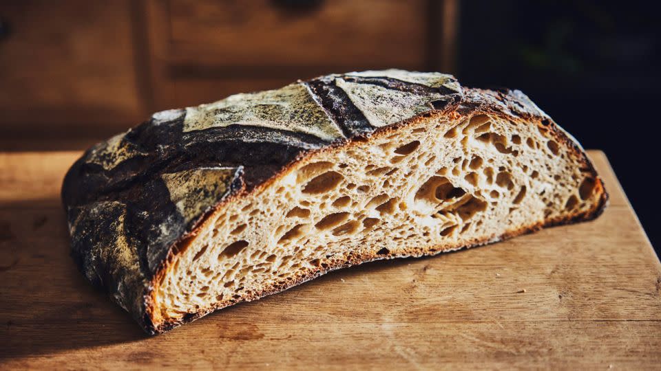 Boulanger Benoît Castel's <em>pain du coin </em>is the big seller at his three Paris bakeries. "I wanted to make these large loaves, which are more traditional, like they used to be made in the past,” Castel says. - Guillaume Czerw