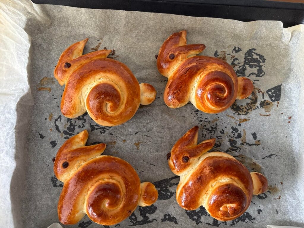Made zopfhasen for easter lunch tomorrow (yes I know it’s not technically easter tomorrow)