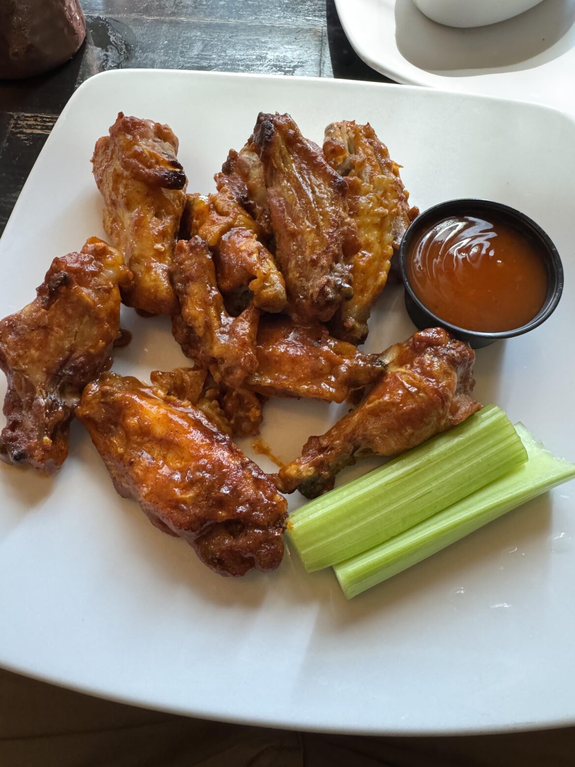 I don’t care for ranch or blue cheese, just gimme more hot sauce