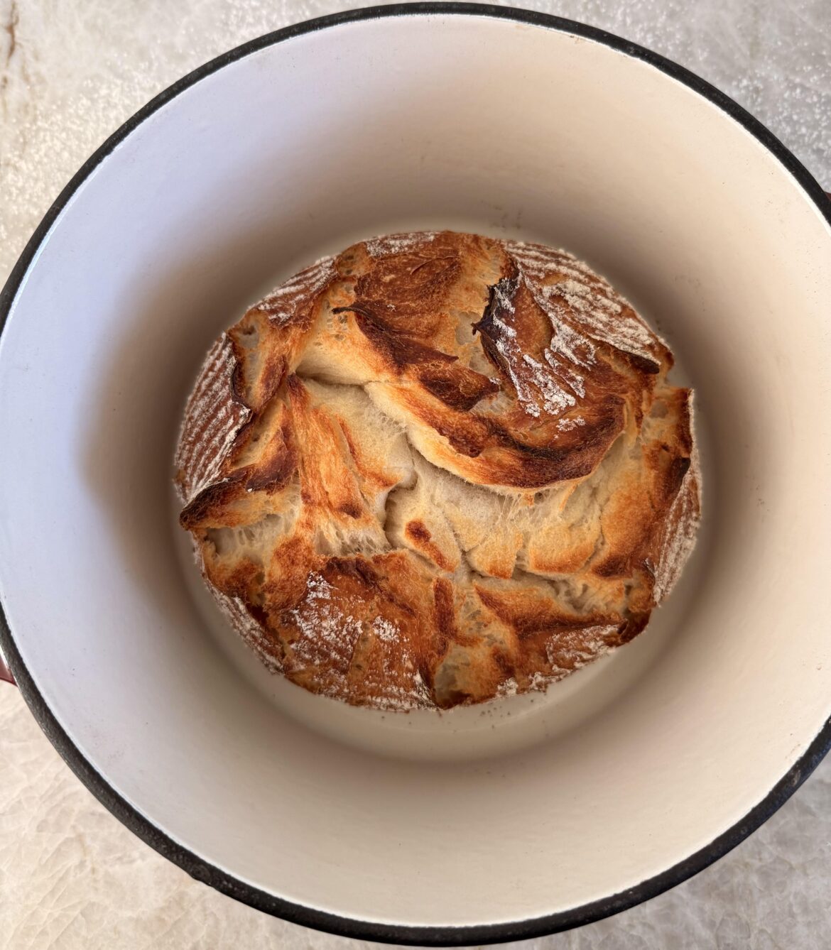 Homemade sourdough bread