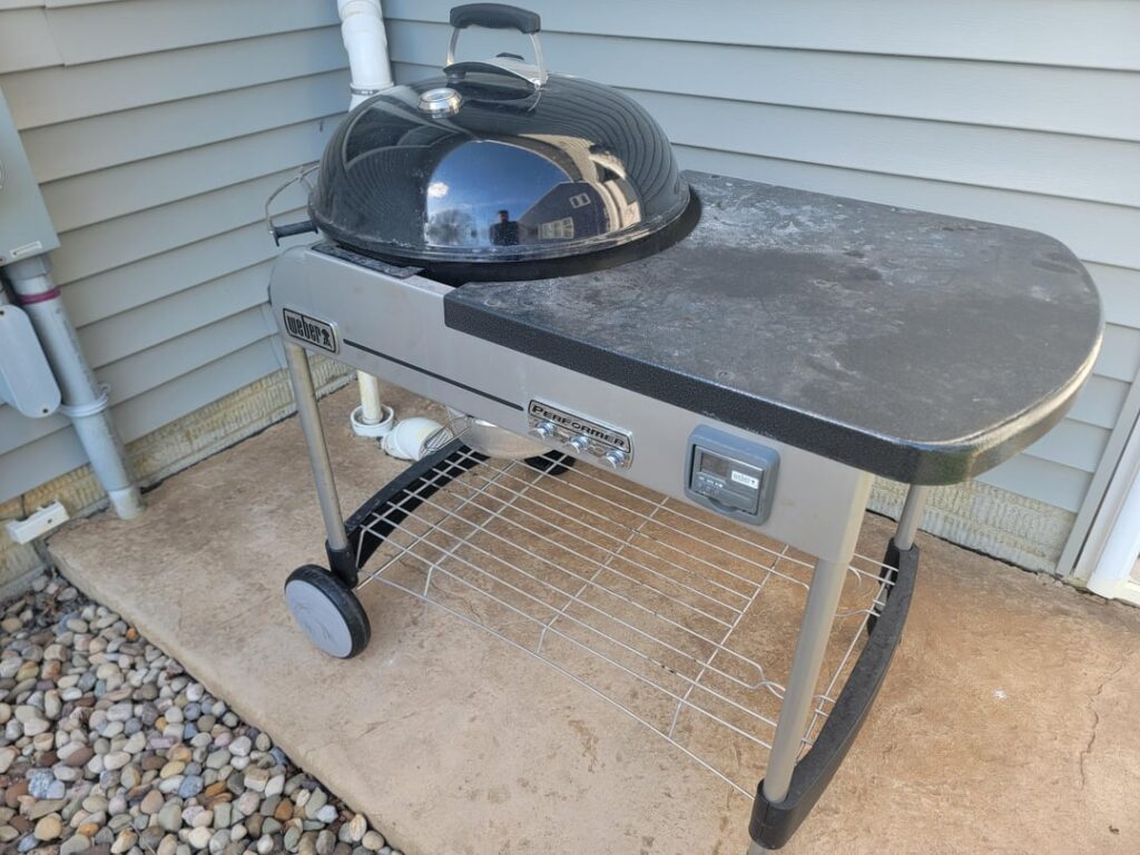 Left at side of curb