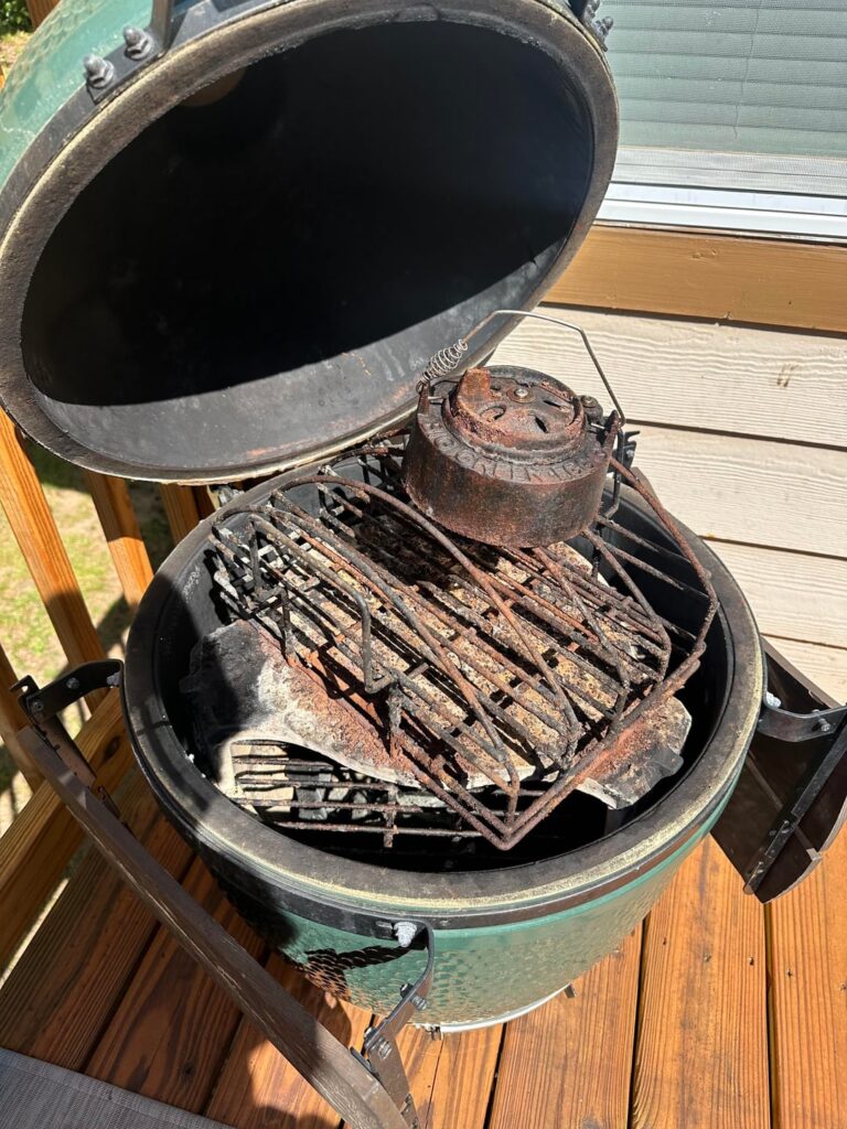 Trying to restore my Gpapas Green egg