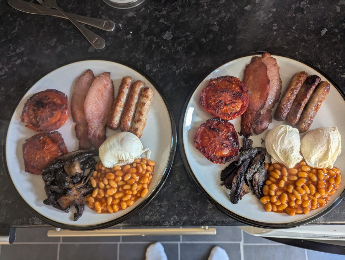 Quick breakfast before day drinking