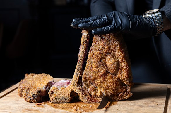 The hero dish of bistecca fritta.