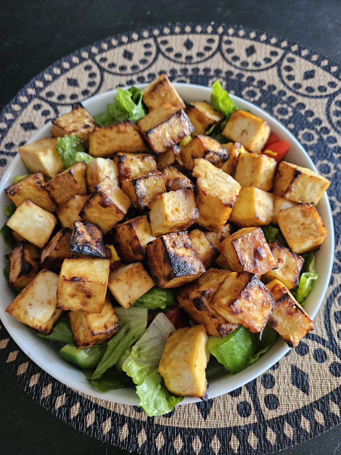 I promise there is salad under there!