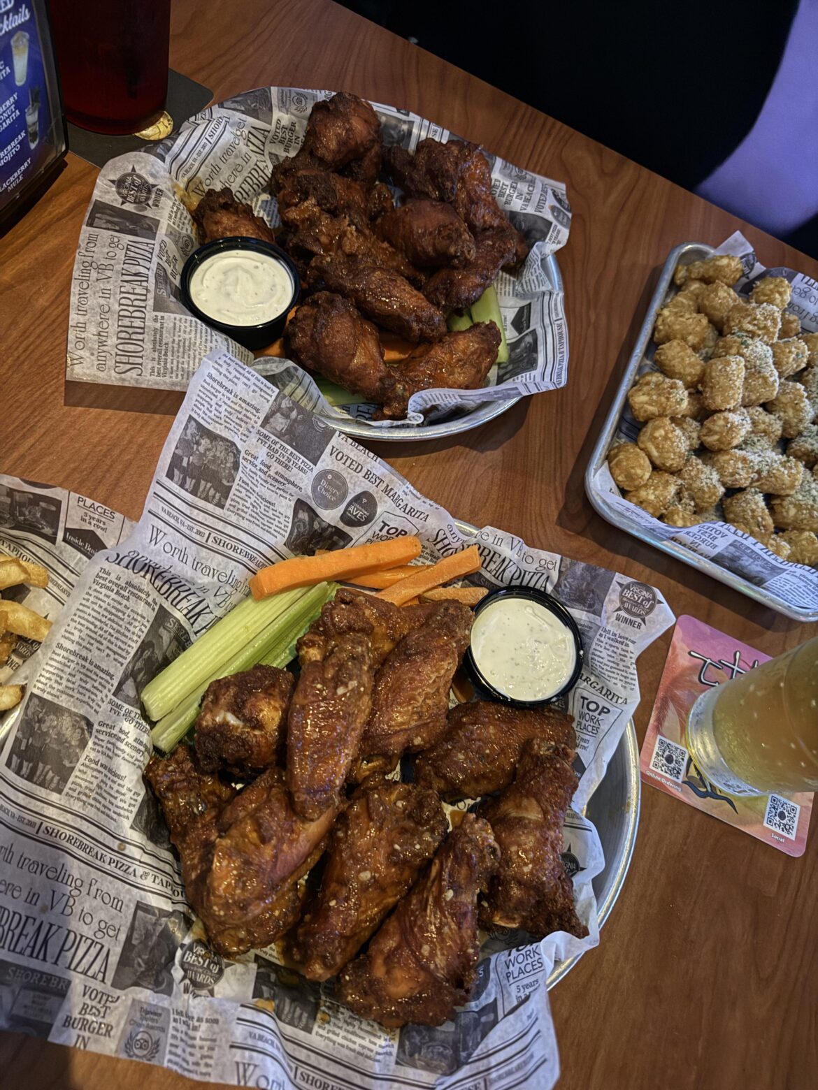 Buffalo and garlic buffalo, Shorebreak, Virginia Beach, VA