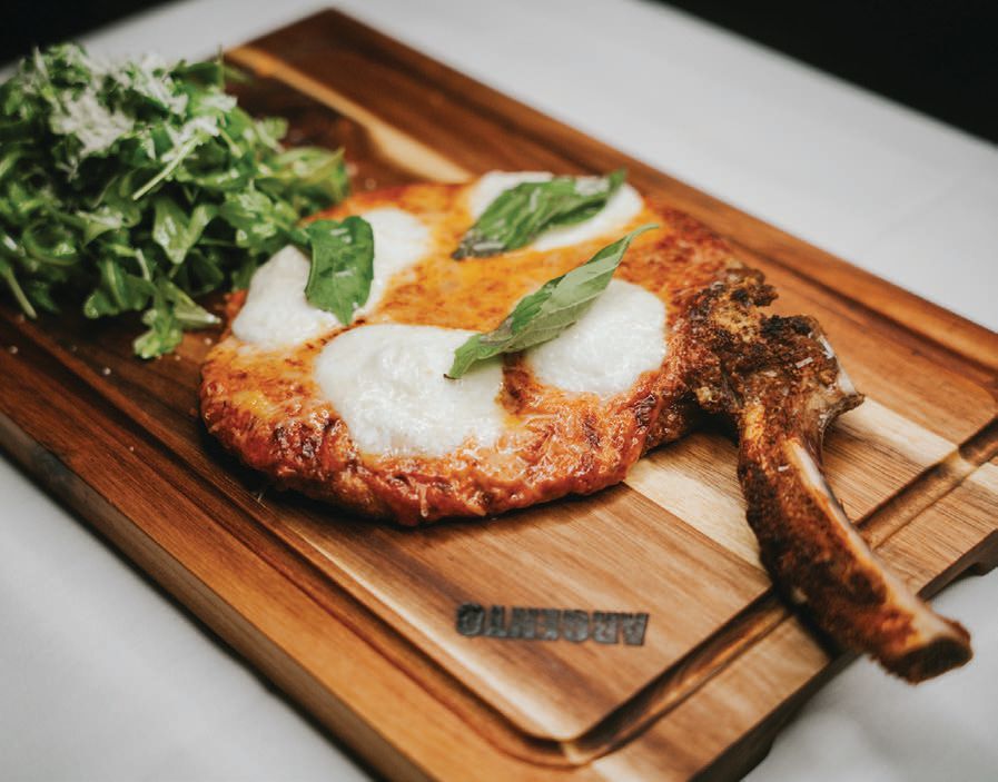 Dopo Argento’s veal Parmesan. PHOTO COURTESY OF BRAND