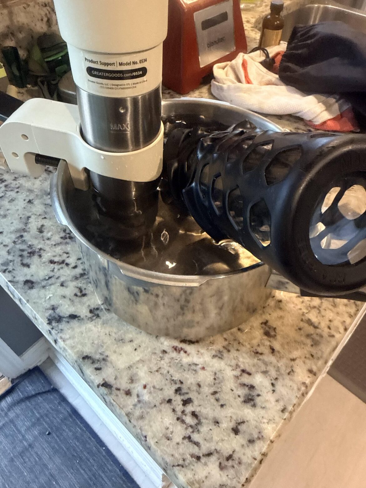 Cross threaded glass water bottle 150 F for 10 mins