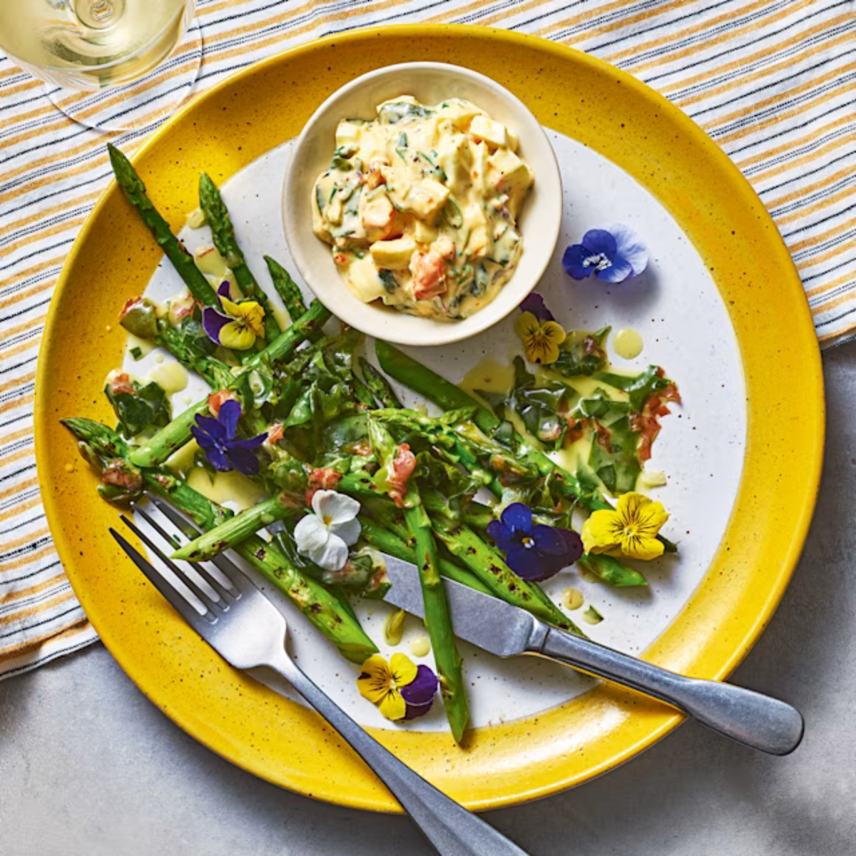 A reminder that asparagus, done properly, doesn’t need much more than this (Ocado)