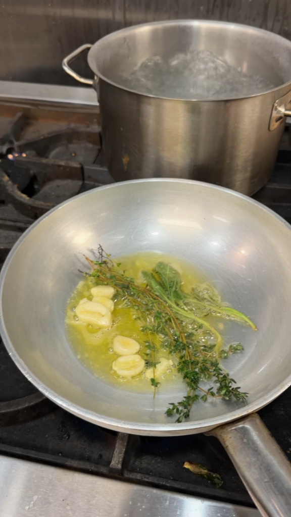 Orecchiette w/ mushroom&onion