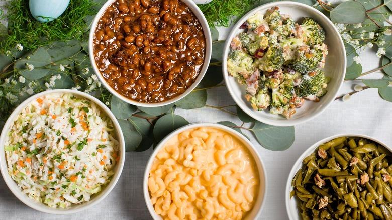 Various barbecue side dishes at 4 Rivers Smokehouse