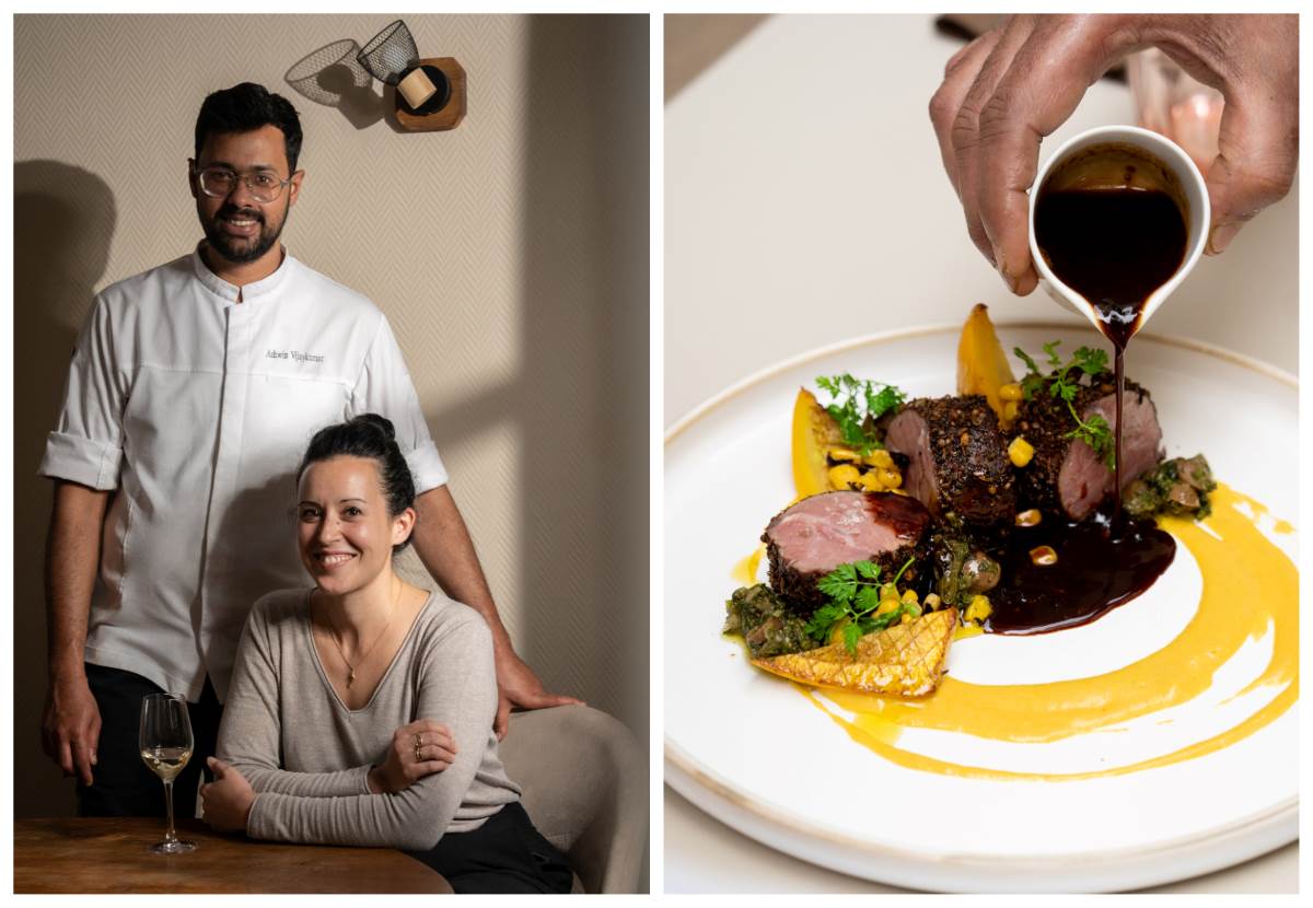 At Accentué, Chef Ashwin Vijaykumar and front-of-house manager Jennifer Palopoli serve vibrant, globally inspired dishes in a bright space, with an approach that remains refreshingly affordable. © Accentué
