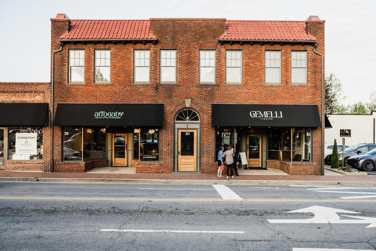 Gemelli and Affogato are two new Biltmore Village businesses. The Italian restaurant opens April 17 and the gelato and expresso cafe will open later.