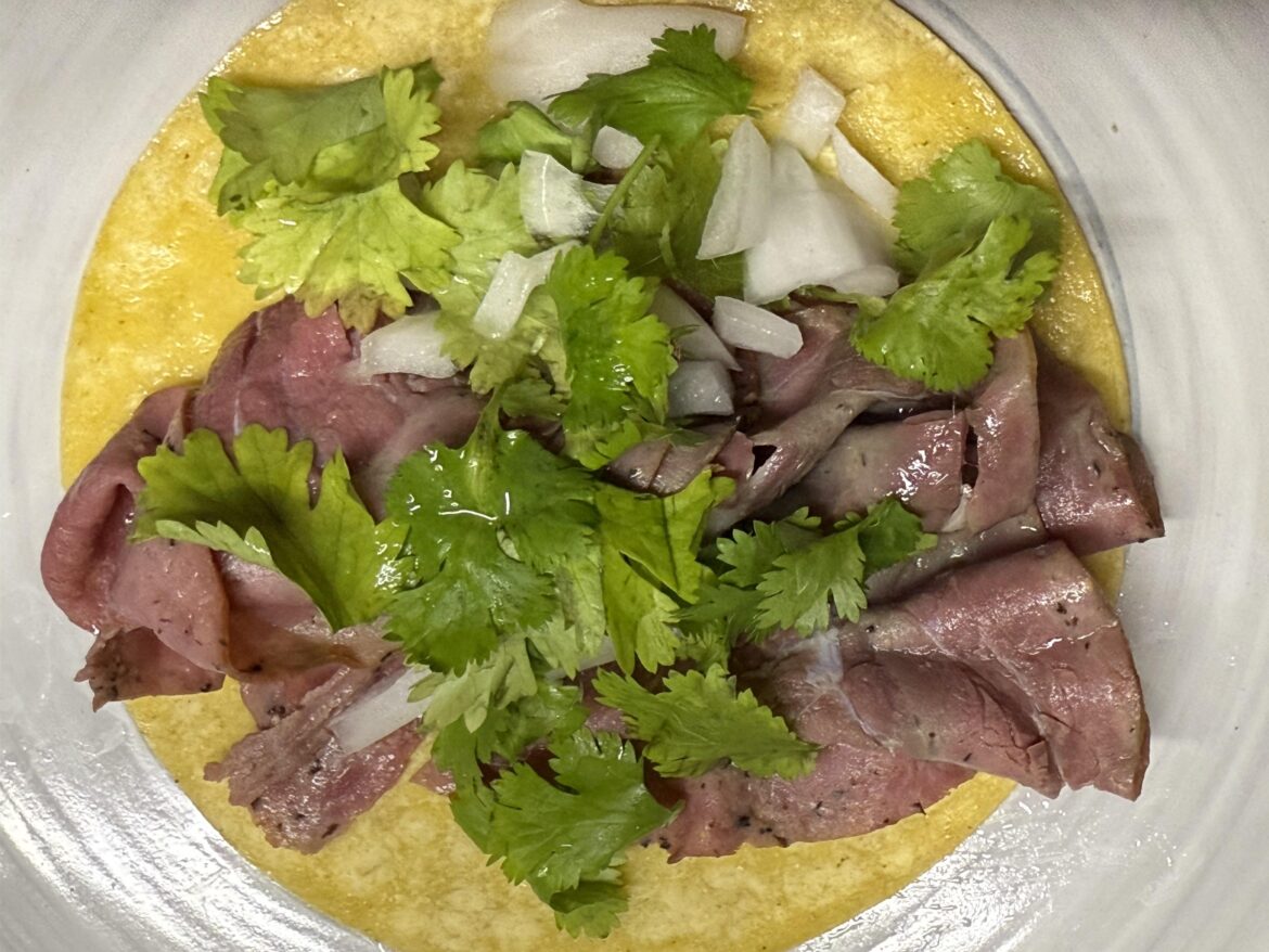 Pastrami Taco…cheap quick good