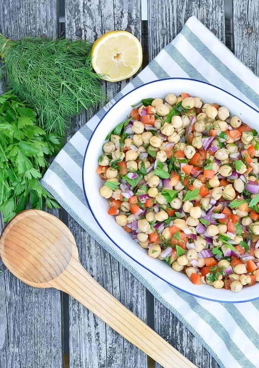 Chickpea Salad - Photo Credit: Seasonal Cravings.