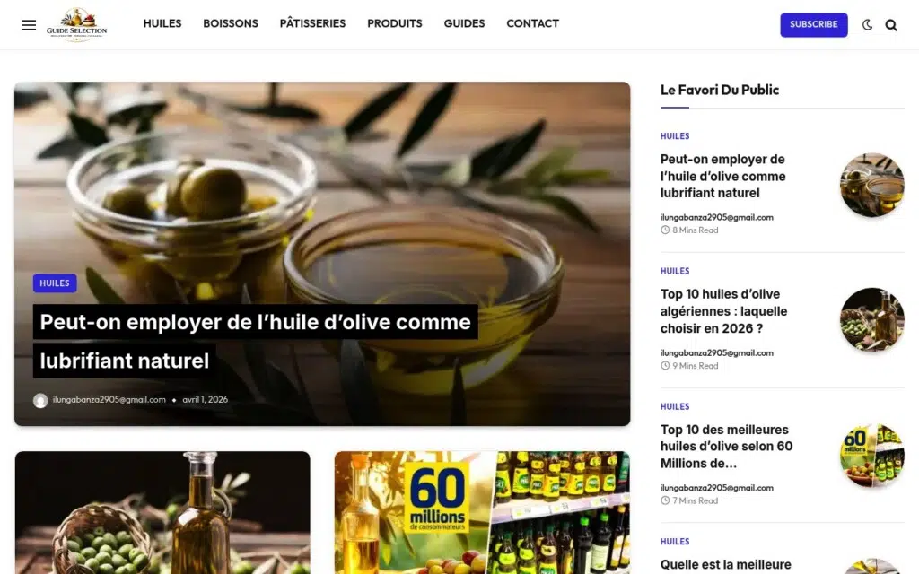 classement meilleur huile olive France