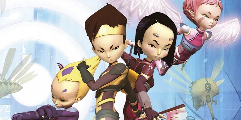 The Lyoko Warriors in the season 4 promotional image of Code Lyoko